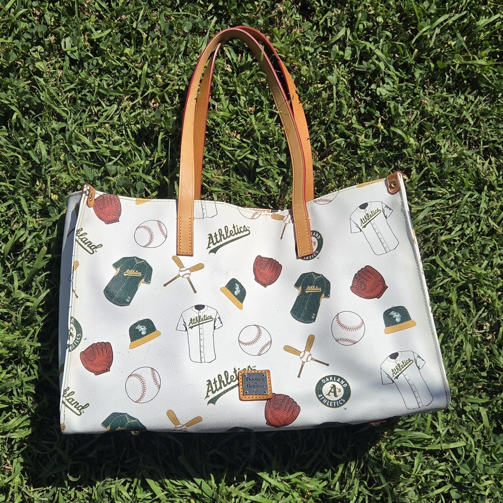 Dooney & Bourke Oakland Athletics White Printed Tote